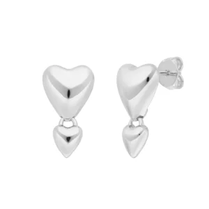 Ohrstecker Two Hearts, 925 Sterlingsilber-LEAF Online