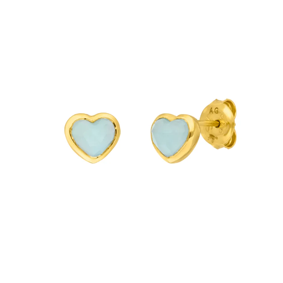 ohrstecker_valentine_gelb_1.webp Ohrstecker Valentine, Gelbgold-LEAF Hot