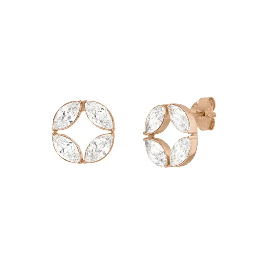 ohrstecker_zirkonia_flowe_0.webp Ohrstecker Zirkonia Flower, 18 K Rosegold vergoldet-LEAF New