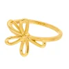 Ring Blossom, 18 K Gelbgold vergoldet-LEAF Hot