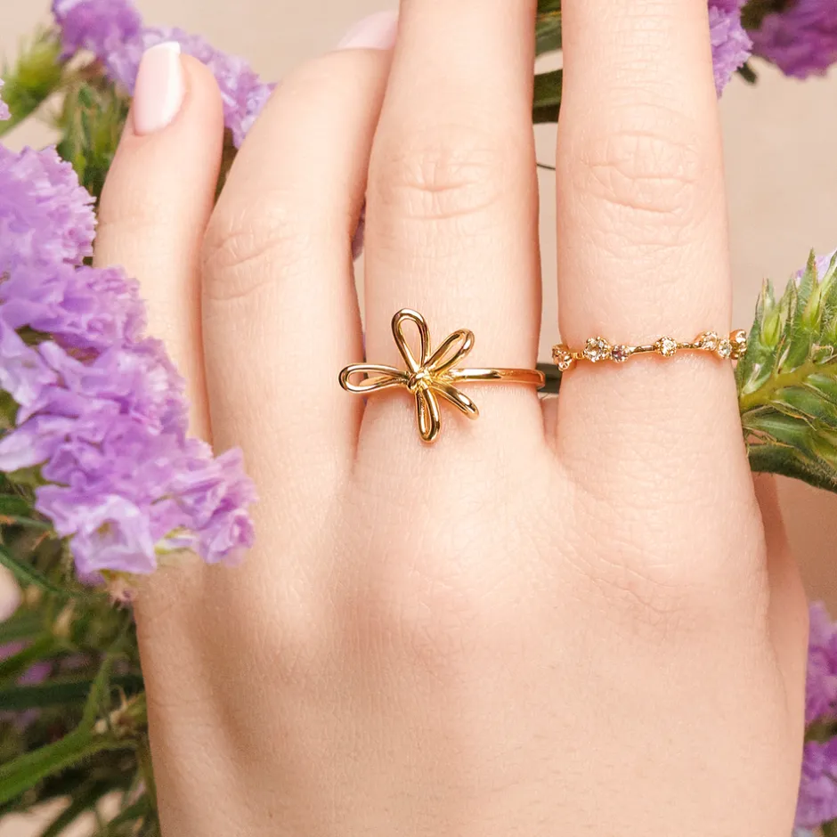 ring_blossom__k_gelbgold__1.webp Ring Blossom, 18 K Gelbgold vergoldet-LEAF Hot