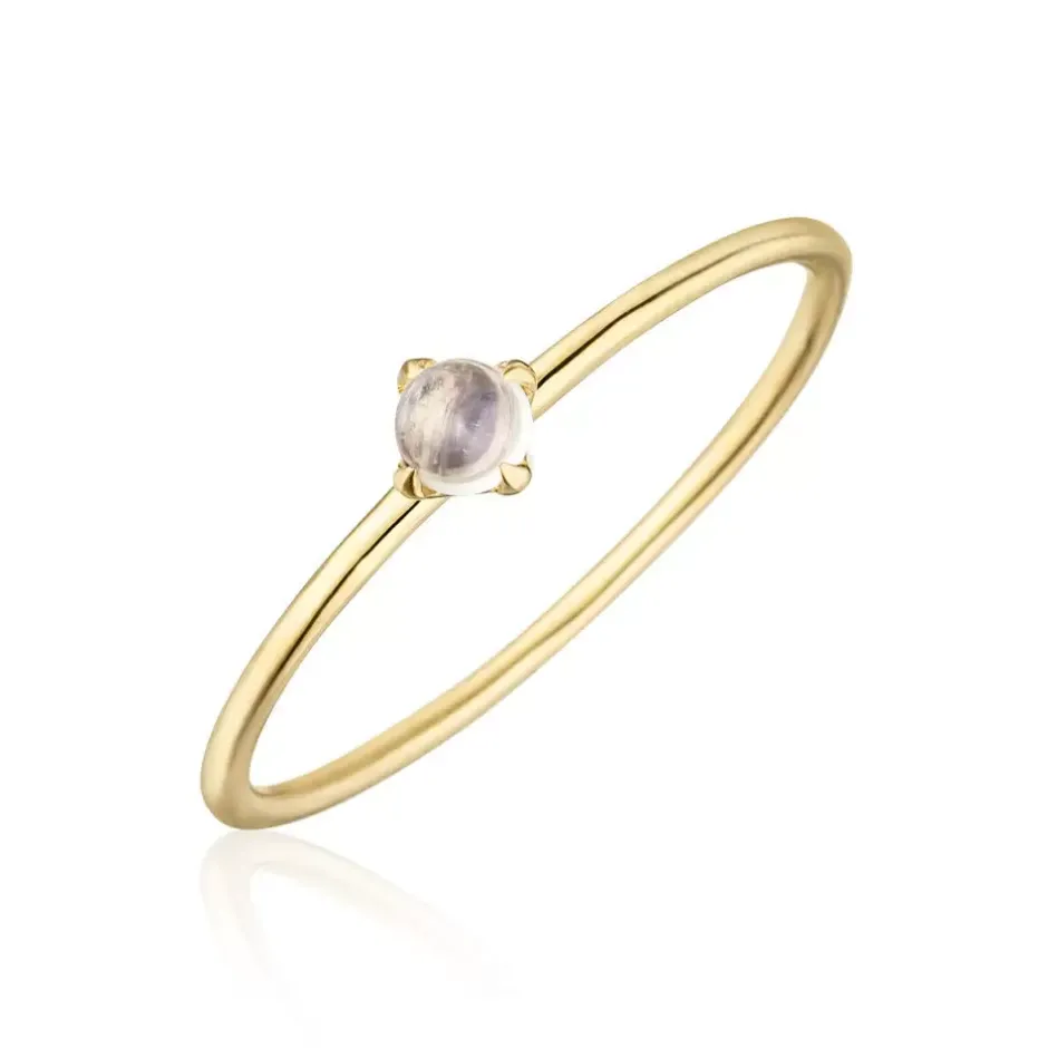 ring_cabochon__karat_gelb_0-1.webp Ring Cabochon, 14 Karat Gelbgold, Mondstein-LEAF Sale