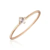 Ring Cabochon, 14 Karat Rosegold, Mondstein-LEAF Clearance