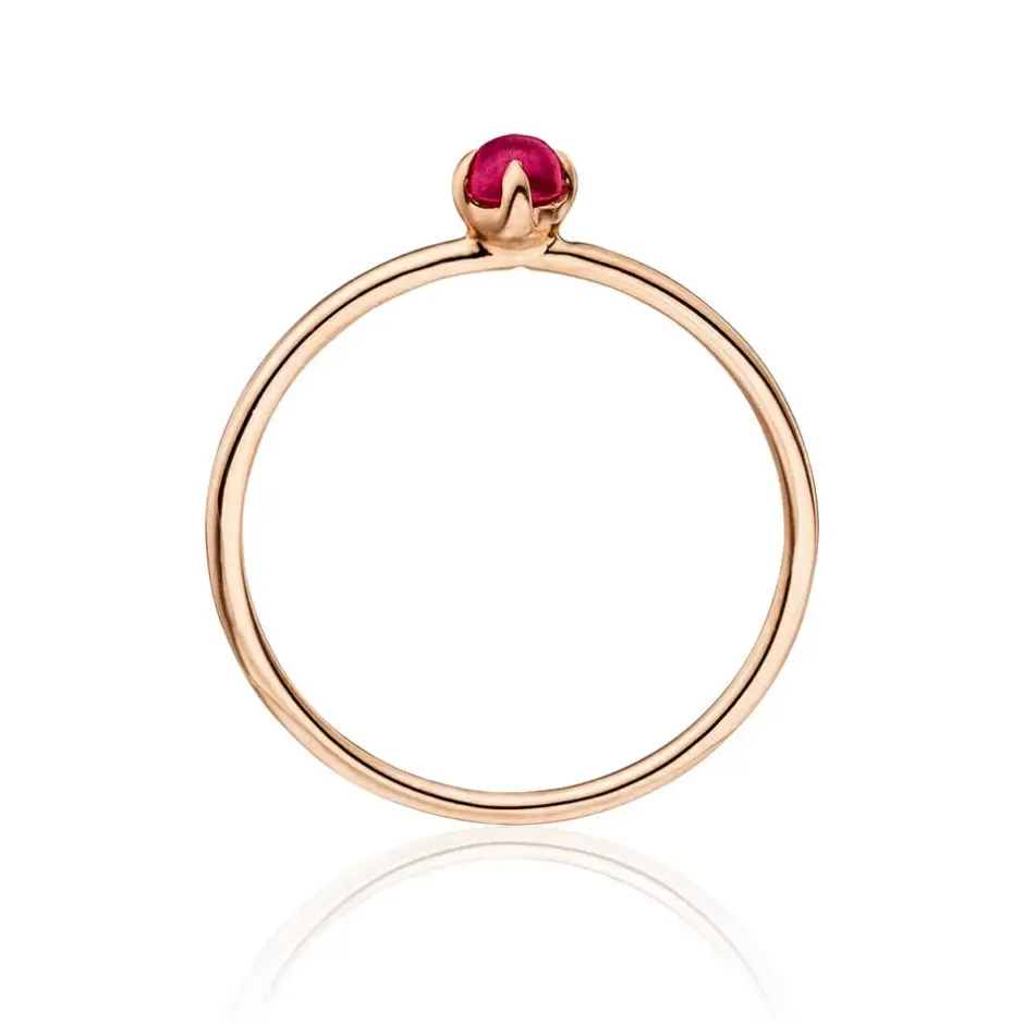 ring_cabochon__karat_rose_1-1.webp Ring Cabochon, 14 Karat Rosegold, Rubin-LEAF Discount