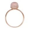 Ring Cabochon II, 14 Karat Rosegold, Rosenquarz-LEAF Hot