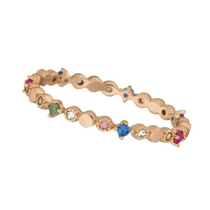 Ring CANDY LINE, 18 K Rosegold vergoldet, Gr.50-LEAF Fashion