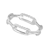 Ring Chain, 925 Sterlingsilber, Gr.52-LEAF Fashion