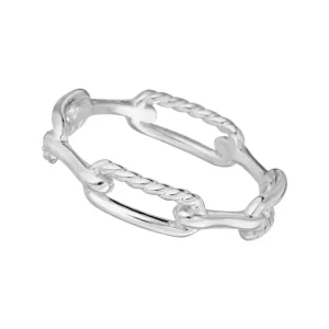 Ring Chain, 925 Sterlingsilber, Gr.52-LEAF Fashion