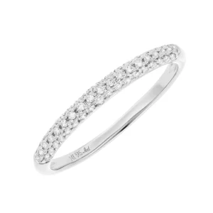 Ring DAZZLE mit Diamanten, 14 Karat Weißgold-LEAF Online