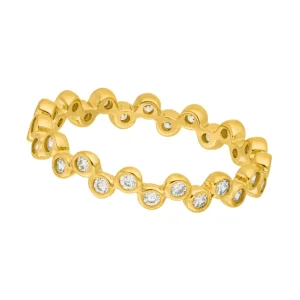 Ring Eternity, 18 Karat Gelbgold vergoldet-LEAF Sale