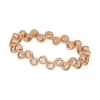 Ring Eternity, 18 Karat Rosegold vergoldet-LEAF Sale
