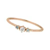 Ring Gorgeous Gems, Blue Mix, 18 K Rosegold vergoldet, Gr.50-LEAF Best
