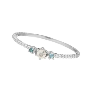 Ring Gorgeous Gems, Blue Mix, 925 Sterlingsilber, Gr.50-LEAF Clearance