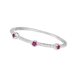 Ring Gorgeous, Rubin, 925 Sterlingsilber-LEAF Fashion