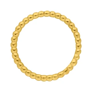 Ring Kugel, 14 Karat Gelbgold-LEAF Fashion