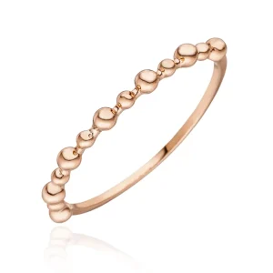 Ring Kugel, 14 Karat Rosegold-LEAF Sale
