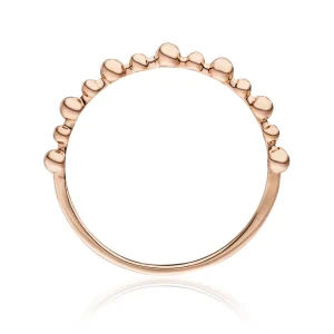 Ring Kugel, 14 Karat Rosegold-LEAF Sale