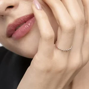 Ring Kugel, 18 Karat Rosegold-LEAF Best