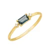 Ring London Blue Topaz, 14 Karat Gelbgold-LEAF Clearance