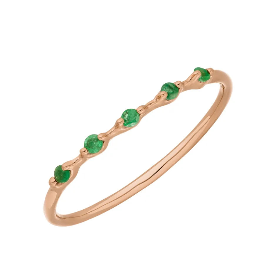 ring_mit__smaragden__kara_0-1.webp Ring mit 5 Smaragden, 14 Karat Rosegold-LEAF Hot
