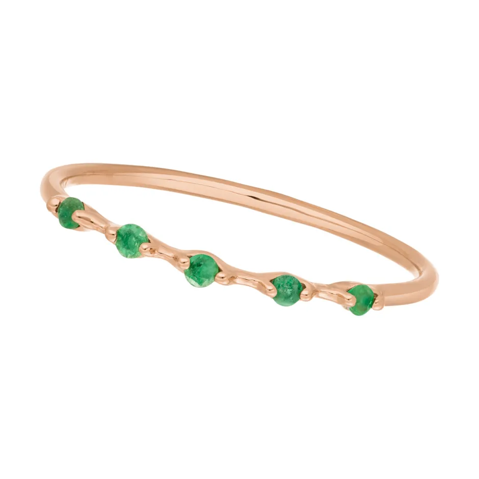 ring_mit__smaragden__kara_4-1.webp Ring mit 5 Smaragden, 14 Karat Rosegold-LEAF Hot