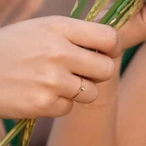 Ring MY FIRST DIAMOND, 14 Karat Weißgold, Gr.50-LEAF Online