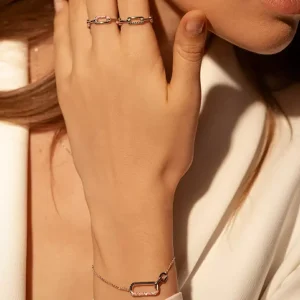 Ring Neon Twist, 925 Sterlingsilber, pink, Gr.54-LEAF Clearance