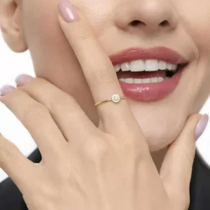 Ring Pavé II, 18 Karat Gelbgold-LEAF Best