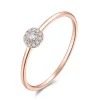 Ring Pavé II, 18 Karat Rosegold-LEAF New