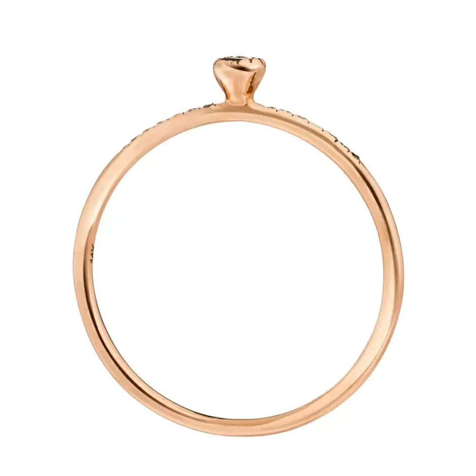 ring_petite_blue_diamond__1.webp Ring Petite, Blue Diamond, 14 Karat Rosegold-LEAF Online