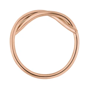 Ring "Tupe", 18 K Rosegold vergoldet-LEAF Fashion