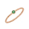 Ring Twist Smaragd, 14 Karat Rosegold-LEAF Discount