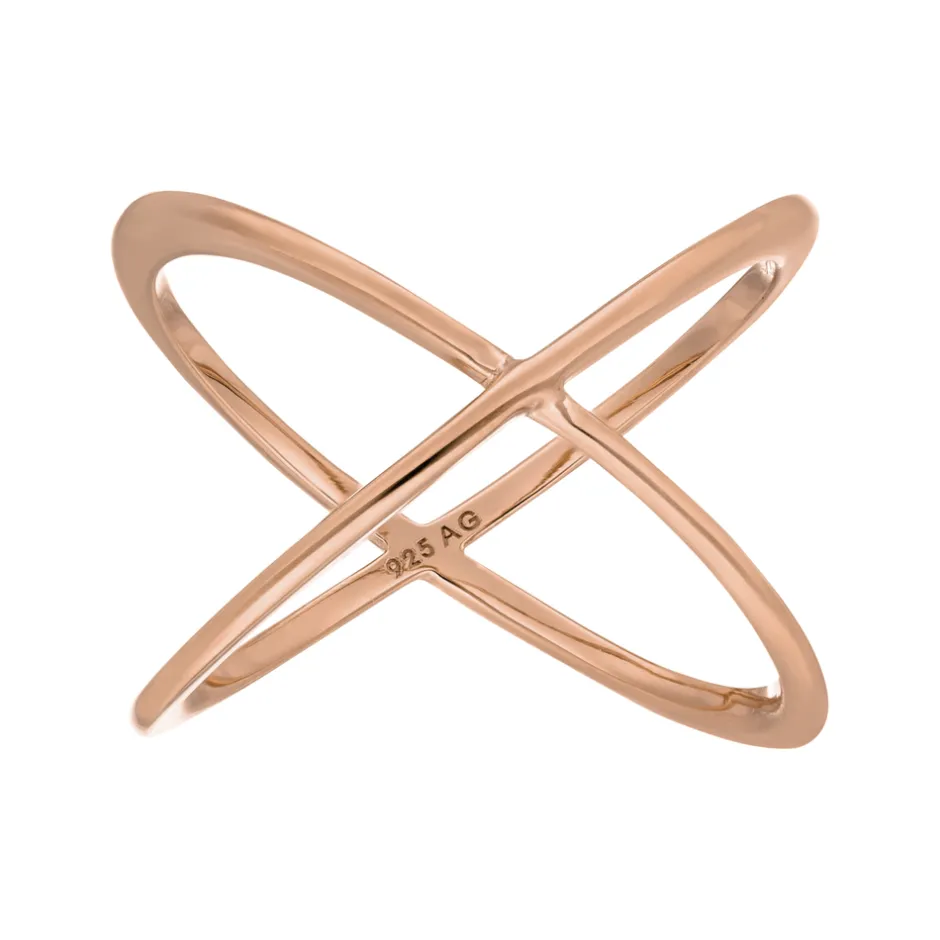 ring_x_cross__k_rosegold__1.webp Ring X Cross, 18 K Rosegold vergoldet, Größe 54-LEAF New