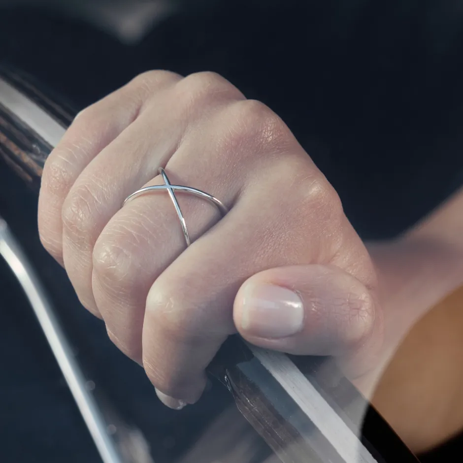 ring_x_cross__k_rosegold__6.webp Ring X Cross, 18 K Rosegold vergoldet, Größe 54-LEAF New
