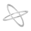 Ring X Cross, 925 Sterlingsilber, Größe 54-LEAF Discount