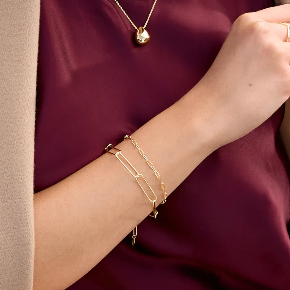 silber_armkette_big_squar_7-2.webp Silber Armkette, BIG SQUARE, Rosegold-LEAF New