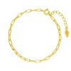 Silber Armkette, CUBE I, Gelbgold-LEAF Outlet