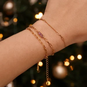 Silber Armkette, CUBE II, Rosegold-LEAF Online