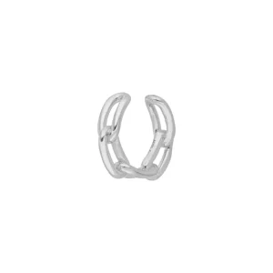 Silber Earcuff, CHAIN-LEAF New