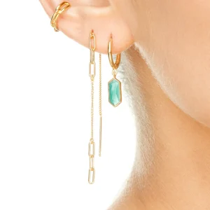 Silber Earcuff, CHAIN-LEAF New