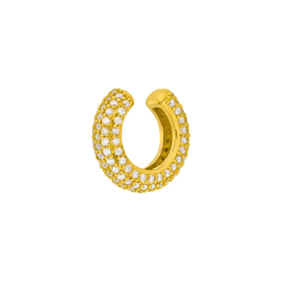 silber_earcuff_pave_weiss_0-1.webp Silber Earcuff, PAVE Weiss, Gelbgold-LEAF Outlet