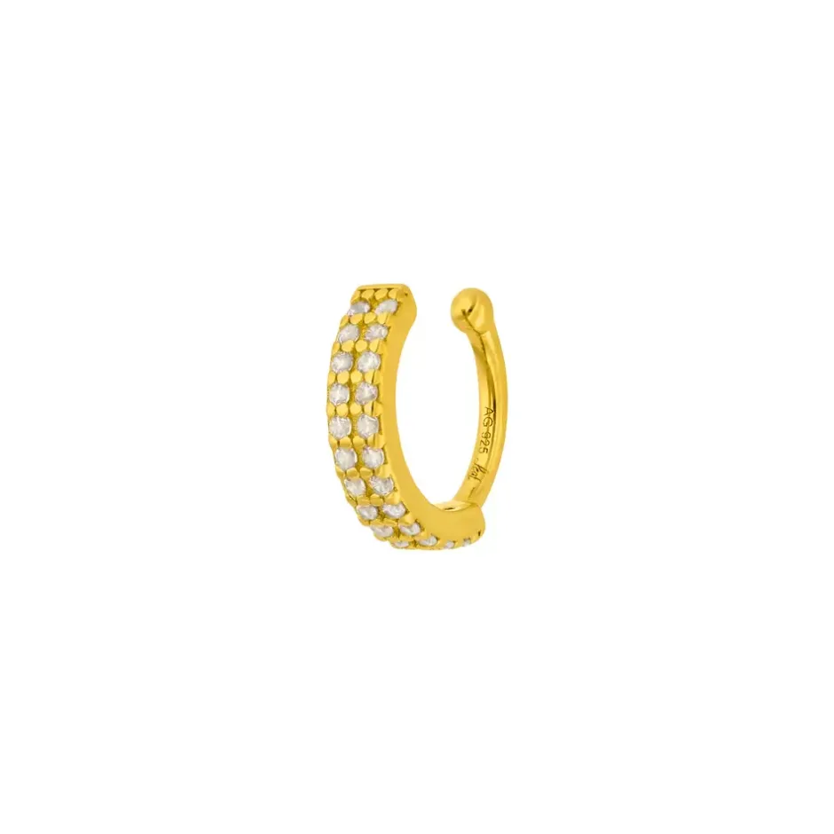 silber_earcuff_zirkonia_g_0.webp Silber Earcuff, Zirkonia, Gelbgold-LEAF Fashion