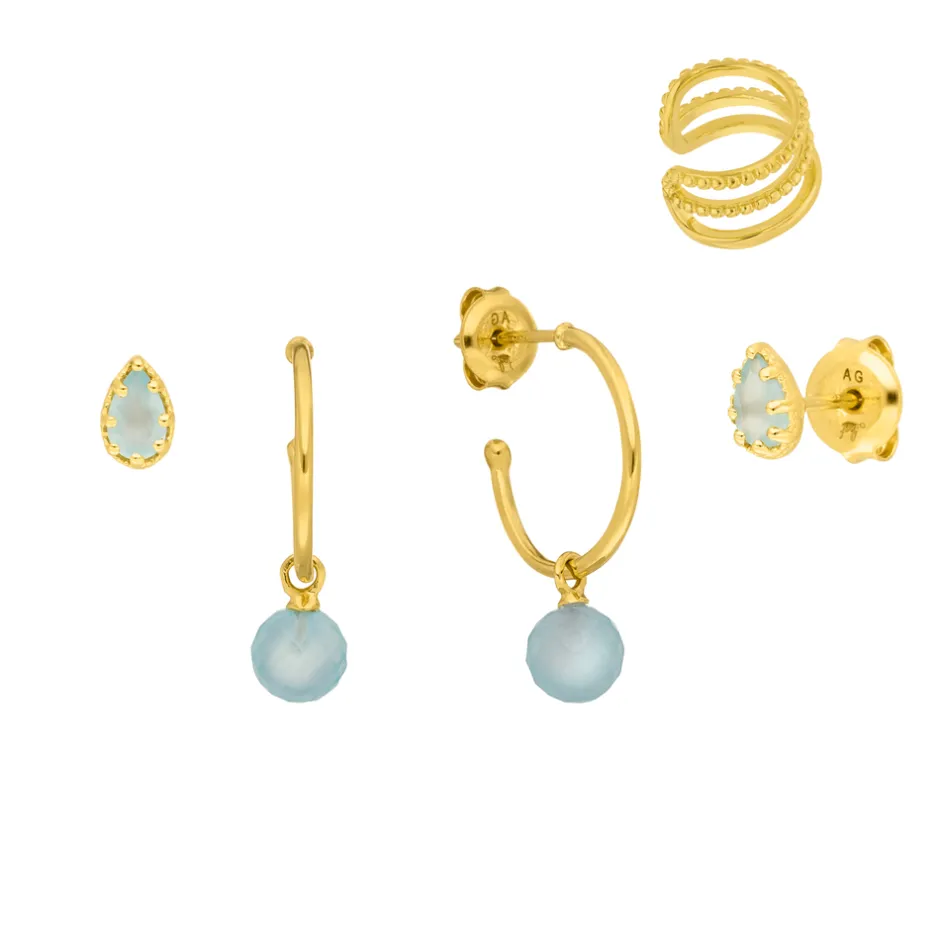 silber_earring_mix_ocean__0-1.webp Silber Earring Mix "Ocean Dream", Gelbgold-LEAF Outlet