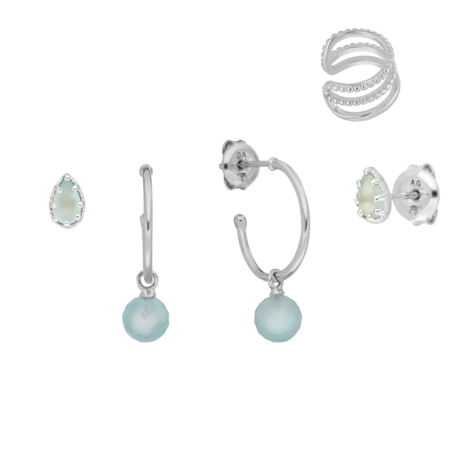 silber_earring_mix_ocean__0.webp Silber Earring Mix "Ocean Dream"-LEAF Fashion