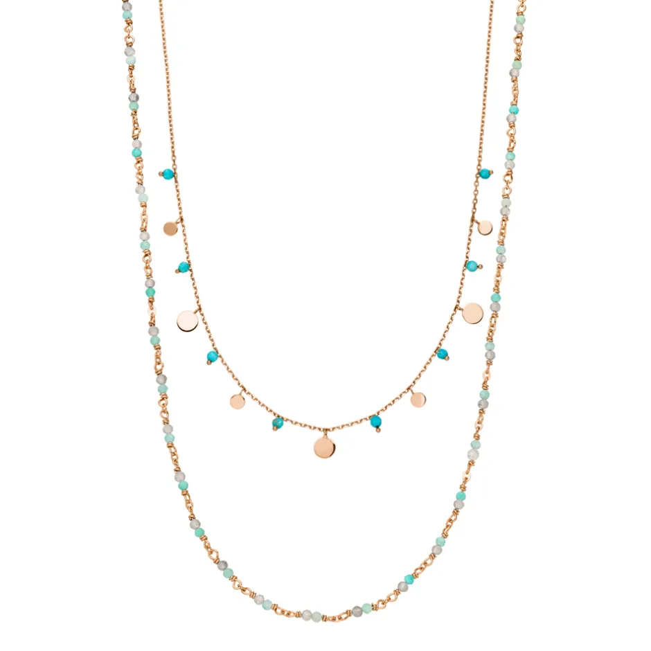 silber_necklace_set_ocean_0-1.webp Silber Necklace Set "Ocean Dream", Rosegold-LEAF Online