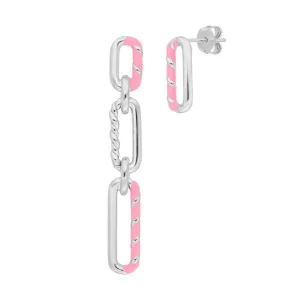 Silber Ohrringe, Neon Twist-LEAF Sale
