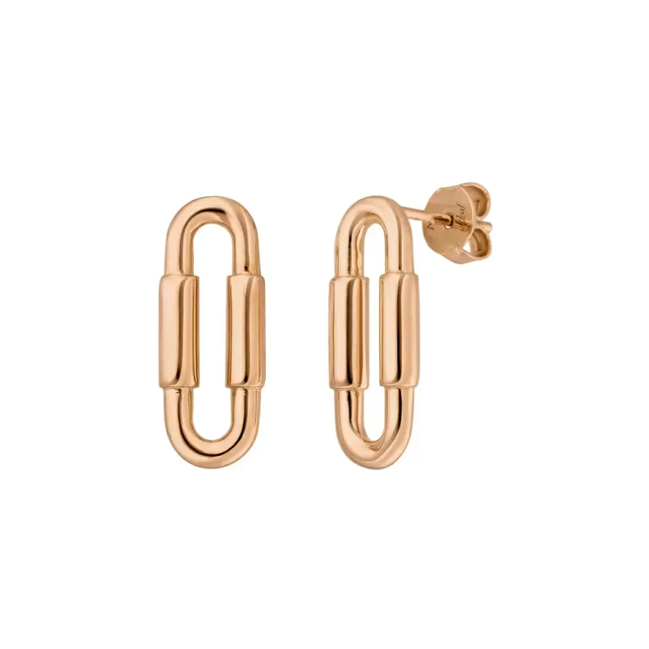 silber_ohrstecker_rosegol_0.webp Silber Ohrstecker, Rosegold, Karabiner-LEAF Online