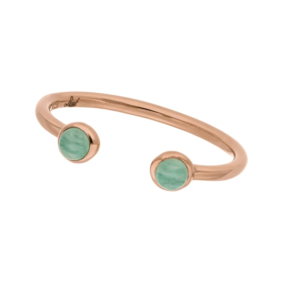 silber_open_ring_amazonit_0-2.webp Silber Open Ring, Amazonit, Rosegold-LEAF Outlet