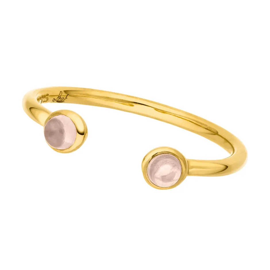 silber_open_ring_rosenqua_0-2.webp Silber Open Ring, Rosenquarz, Gelbgold-LEAF New