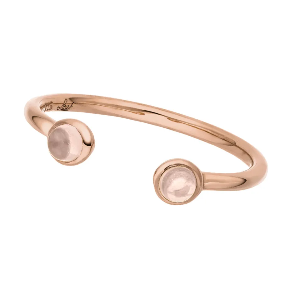 silber_open_ring_rosenqua_0.webp Silber Open Ring, Rosenquarz, Rosegold-LEAF Hot